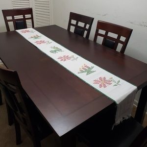 Handwoven Cotton Christmas Table Runner